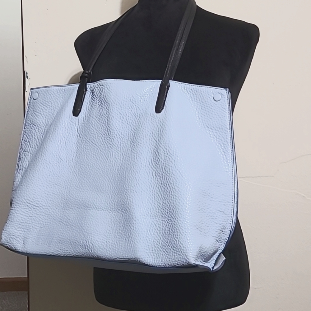 Etienne Aigner Baby Blue Leather Tote/Shoulder Bag